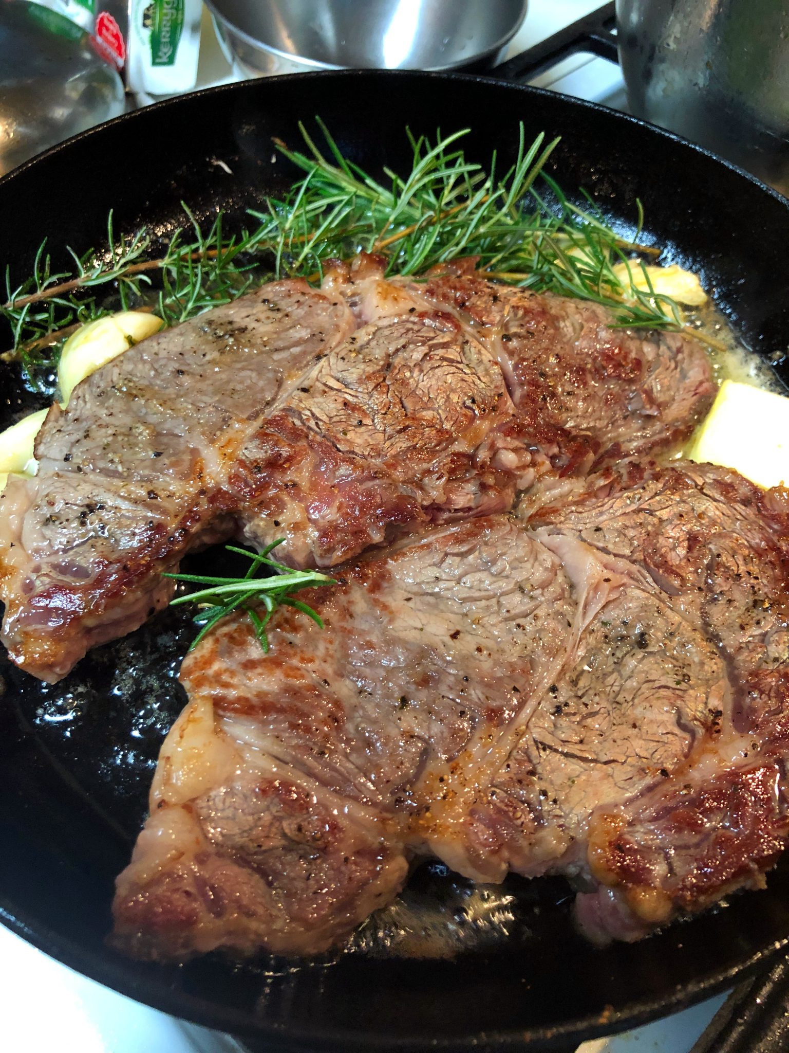 Pan Seared Garlic Butter Rosemary Ribeye • Oh Snap Lets Eat 8817