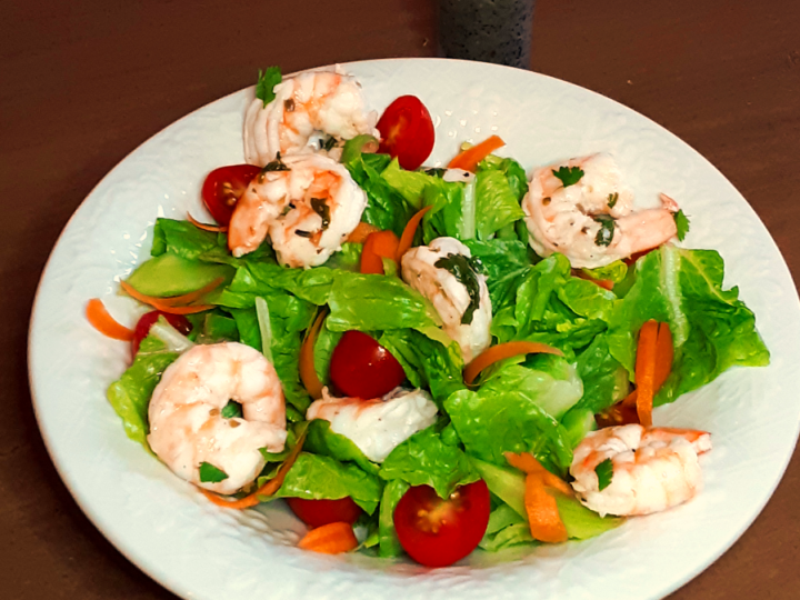 Shrimp Salad with Lemon Poppyseed Dressing