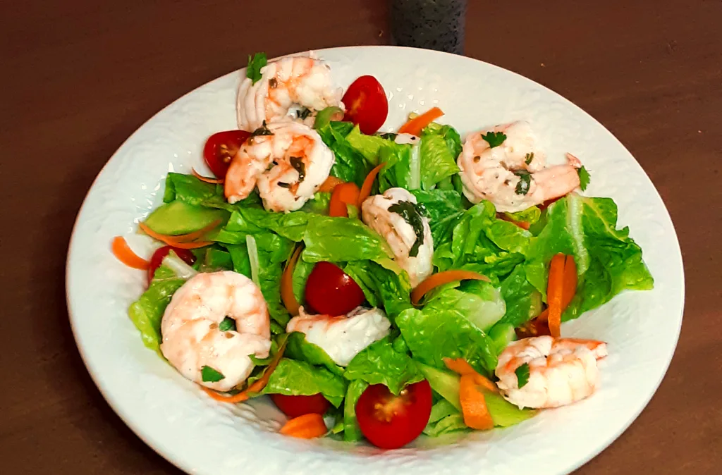 Shrimp Salad with Lemon Poppyseed Dressing (Paleo, Gluten Free)
