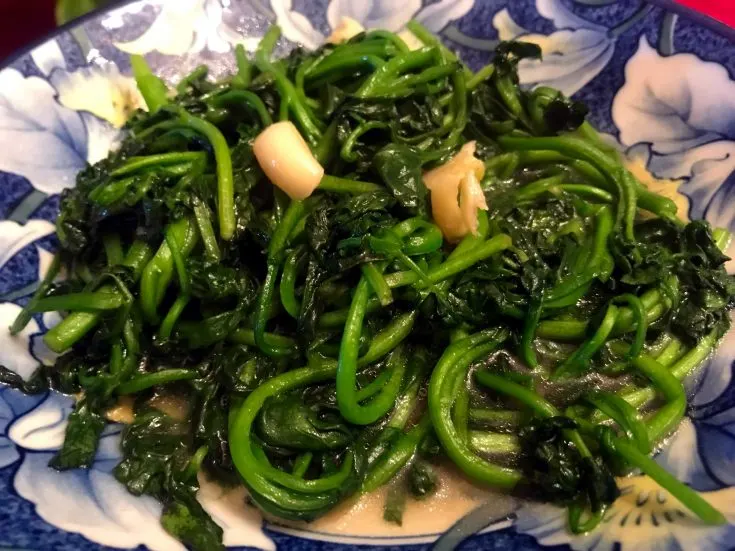 Chinese Watercress With Garlic Stir Fry 西洋菜