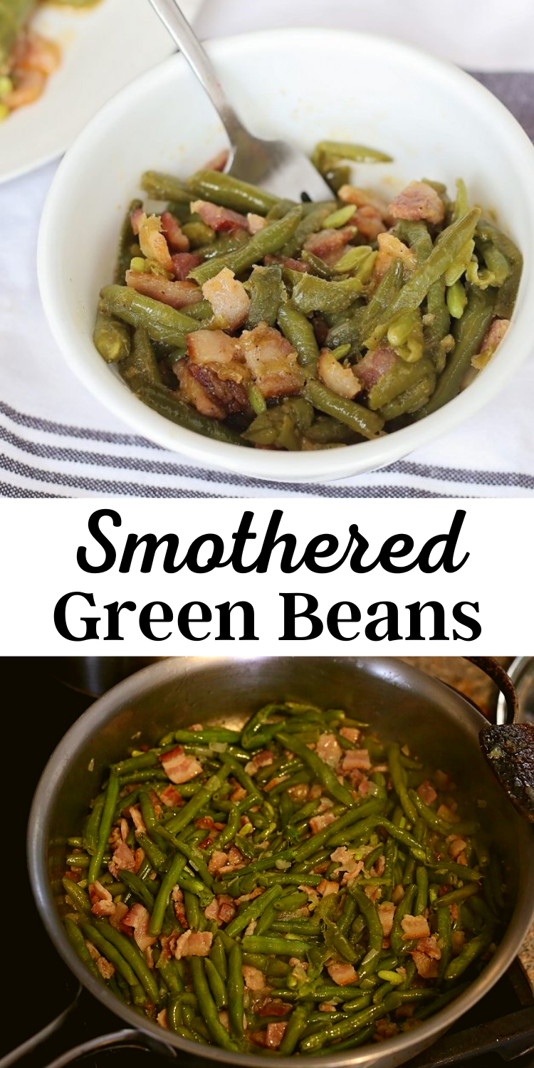 Smothered Green Beans (keto, gluten free, paleo) • Oh Snap! Let's Eat!