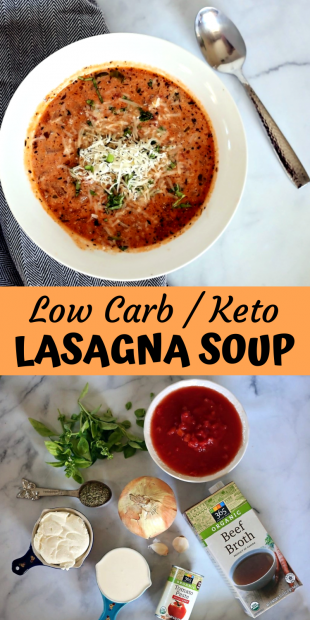 Keto Lasagna Soup (low carb, gluten free) • Oh Snap! Let's Eat!