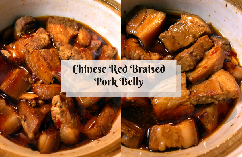 chinese red braised pork belly featured