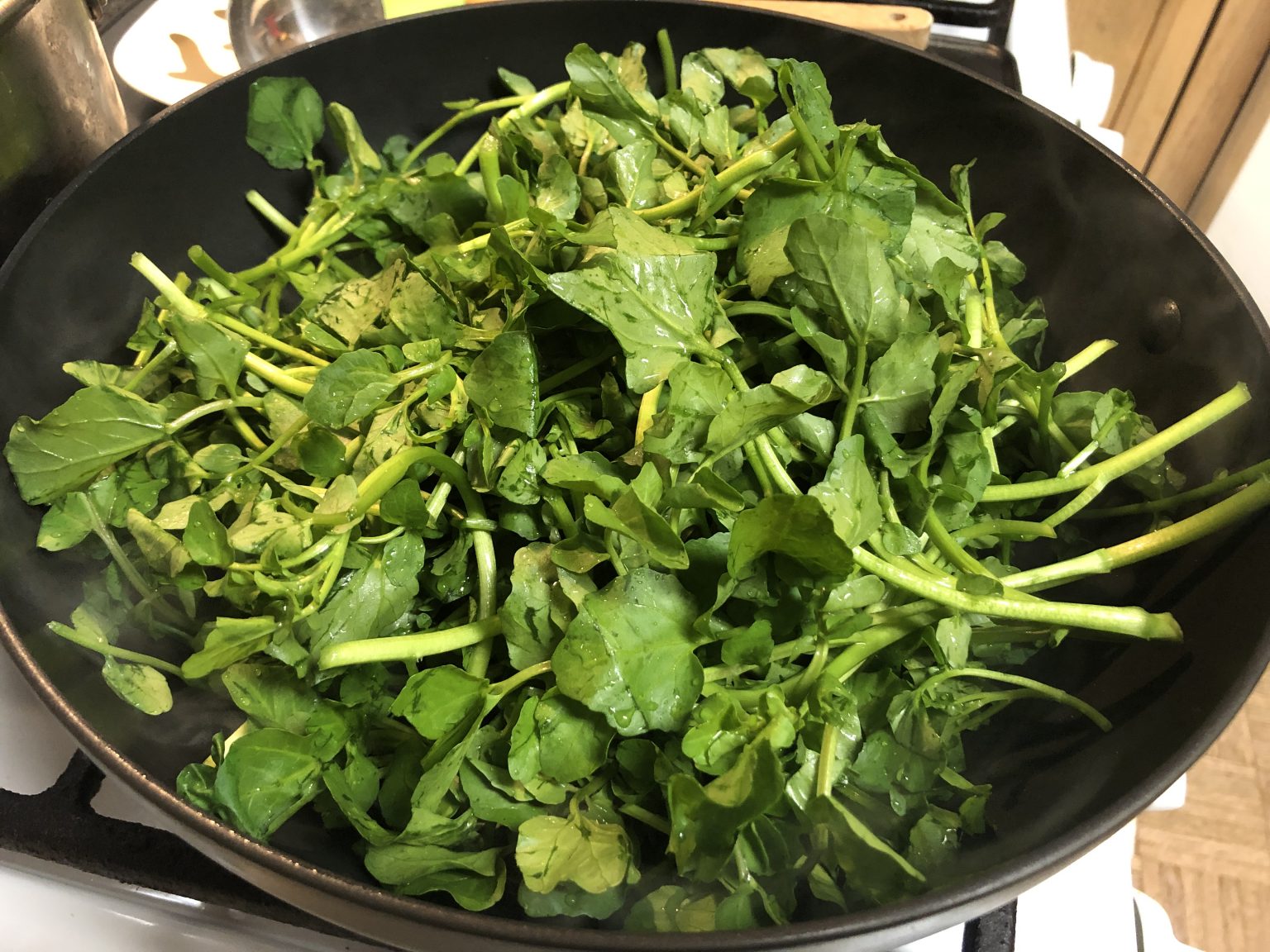 Chinese Watercress With Garlic Stir Fry 西洋菜 • Oh Snap! Let's Eat!