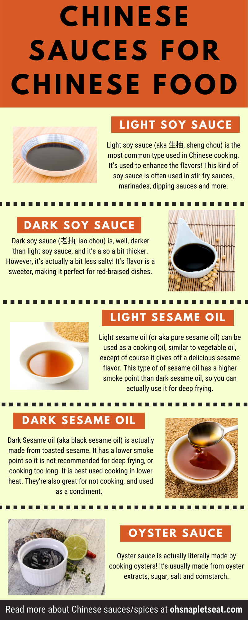 Chinese Sauces for Chinese Food • Oh Snap! Let's Eat!