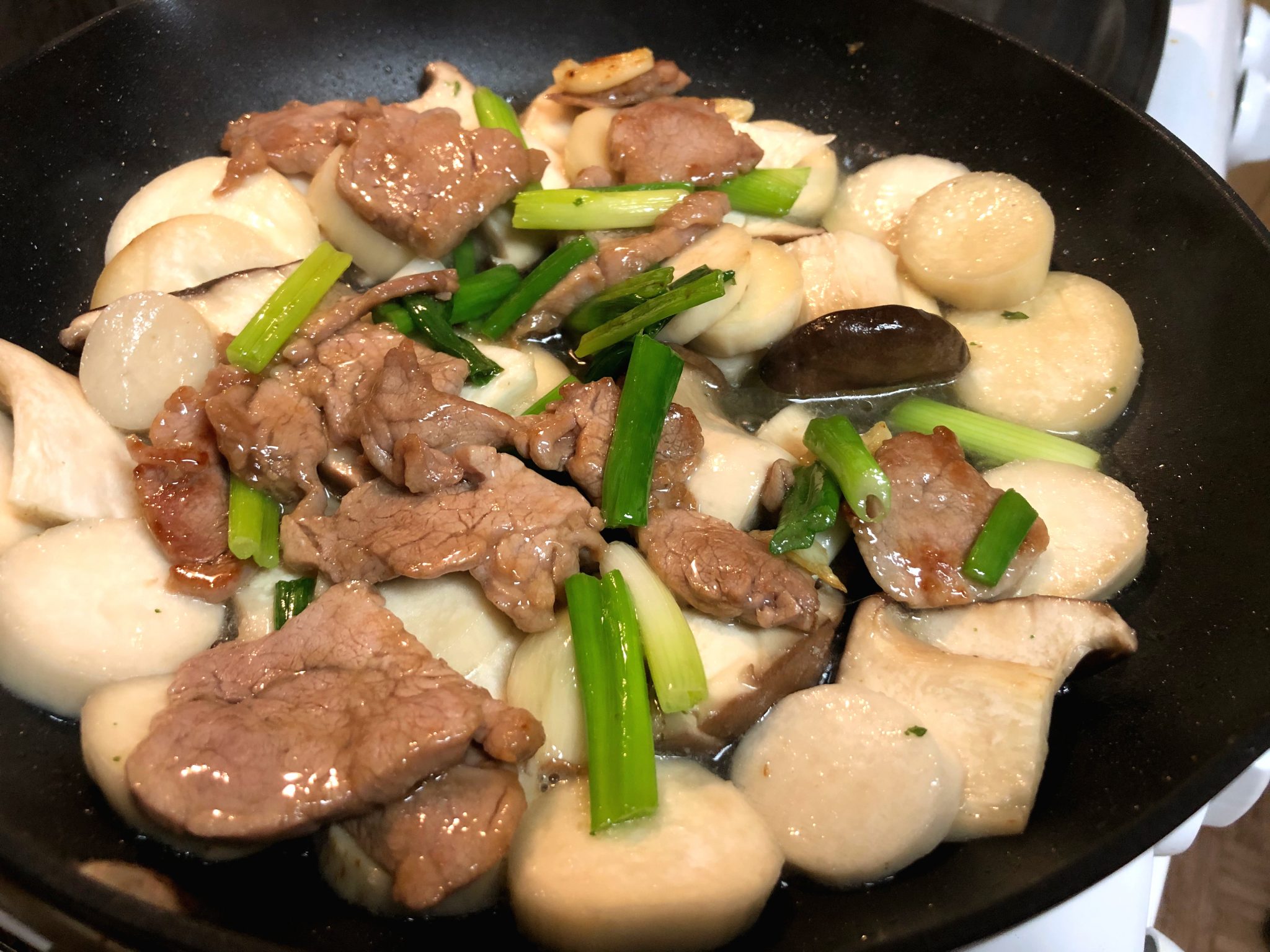 King Oyster Mushroom with Pork Stir Fry • Oh Snap! Let's Eat!