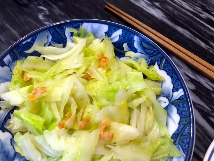 Cabbage Stir Fry with Dried Shrimp