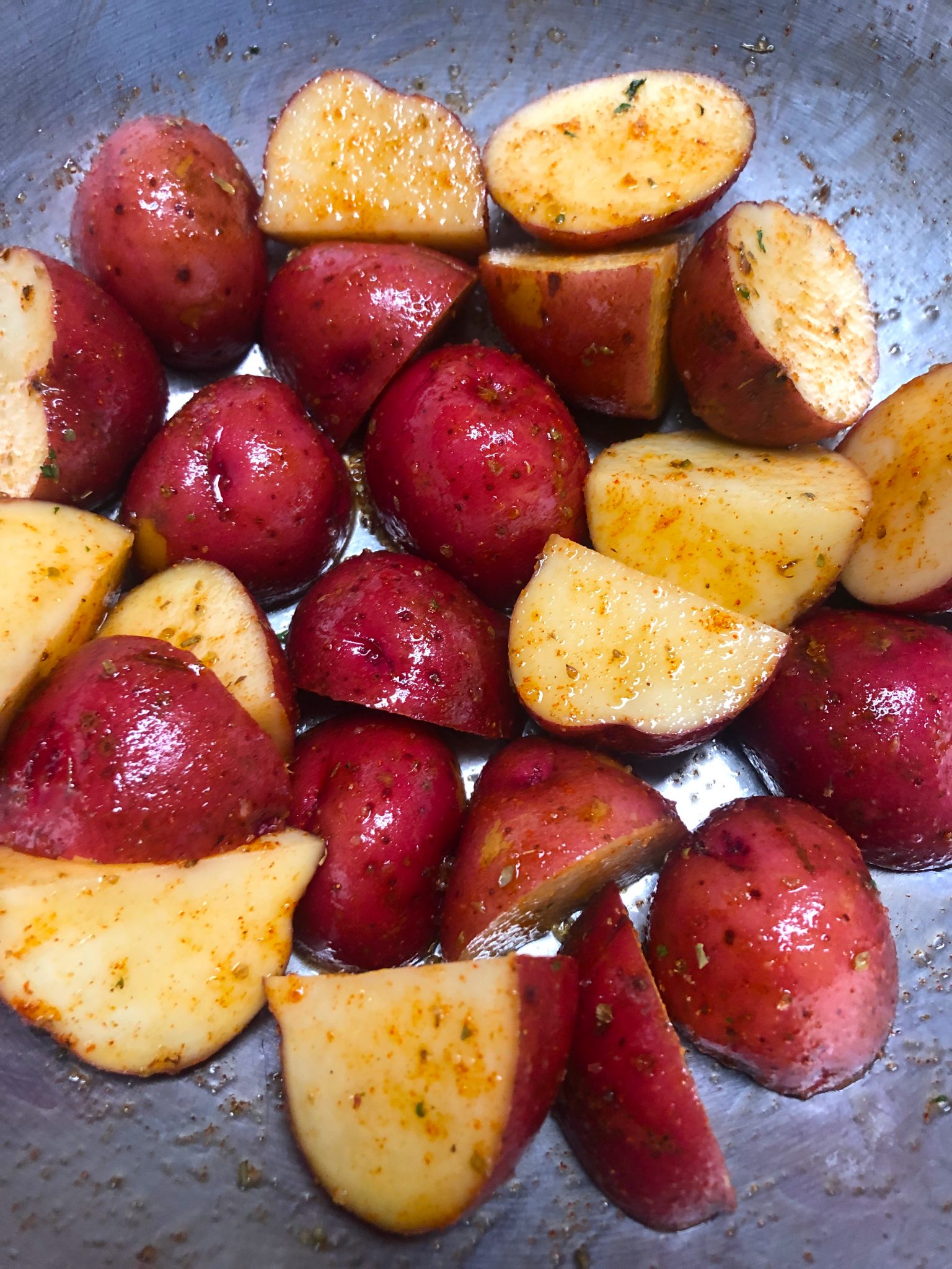 Air Fryer Red Potatoes • Oh Snap Lets Eat 