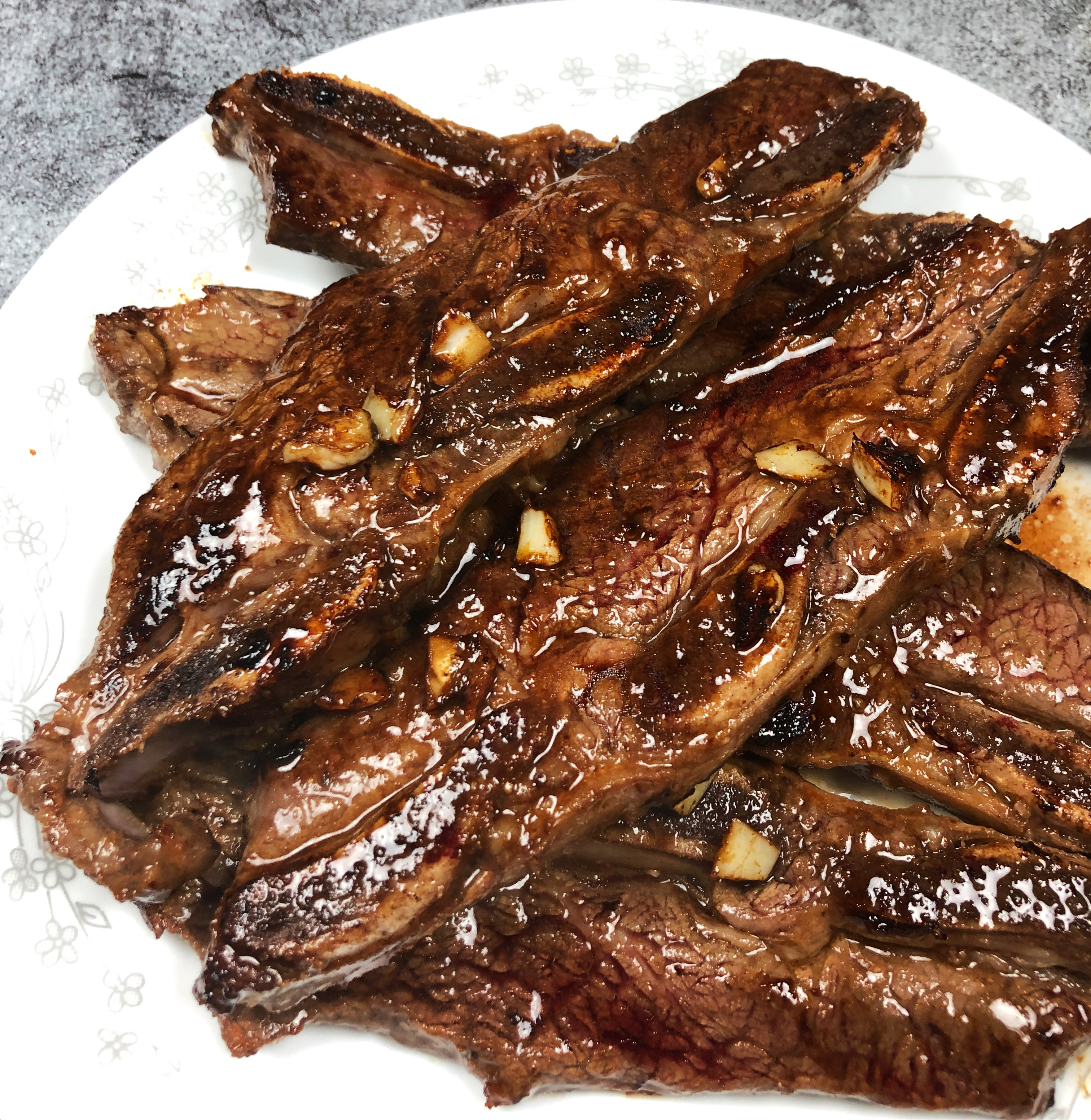 Short Rib Four Inch 3 Pounds Korean-style Short Ribs (Beef Chuck Flanken, Cut 1/3 to 1/2 ...