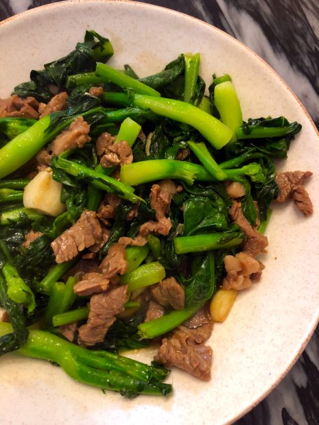 Beef Chinese Broccoli (Gai Lan) Stir Fry • Oh Snap! Let's Eat!
