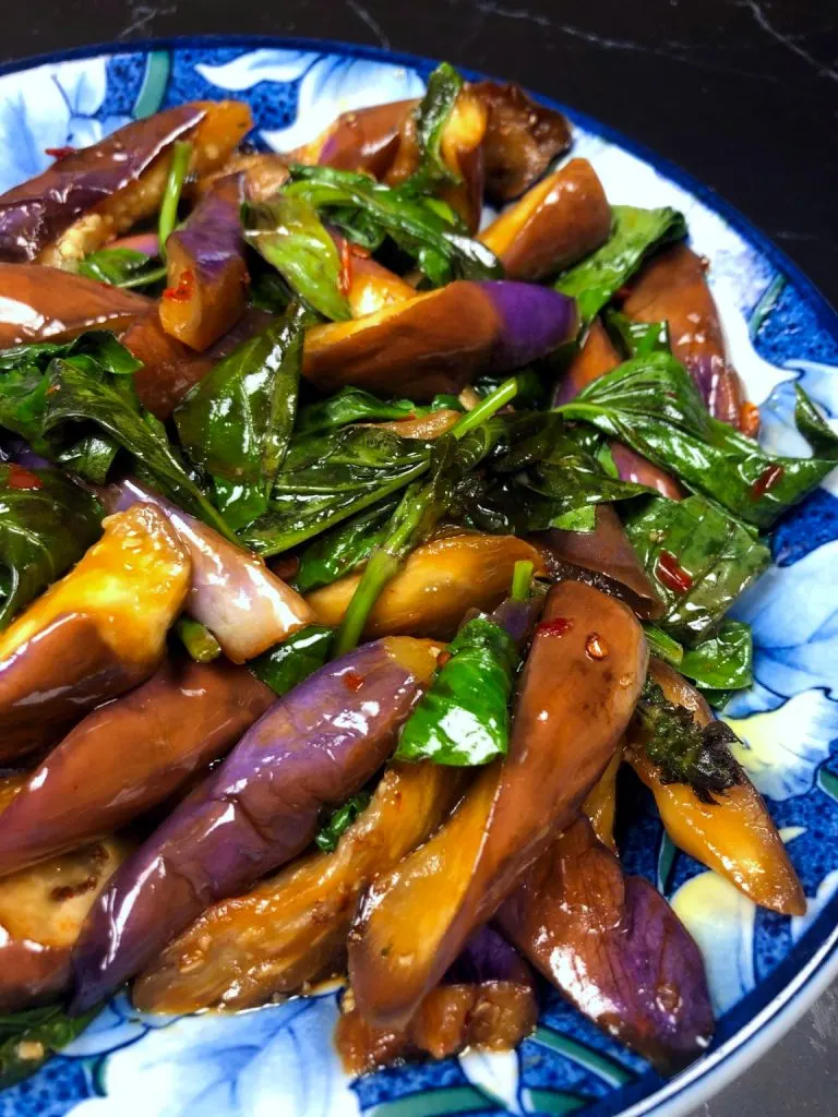 Thai Basil Eggplant Stir Fry