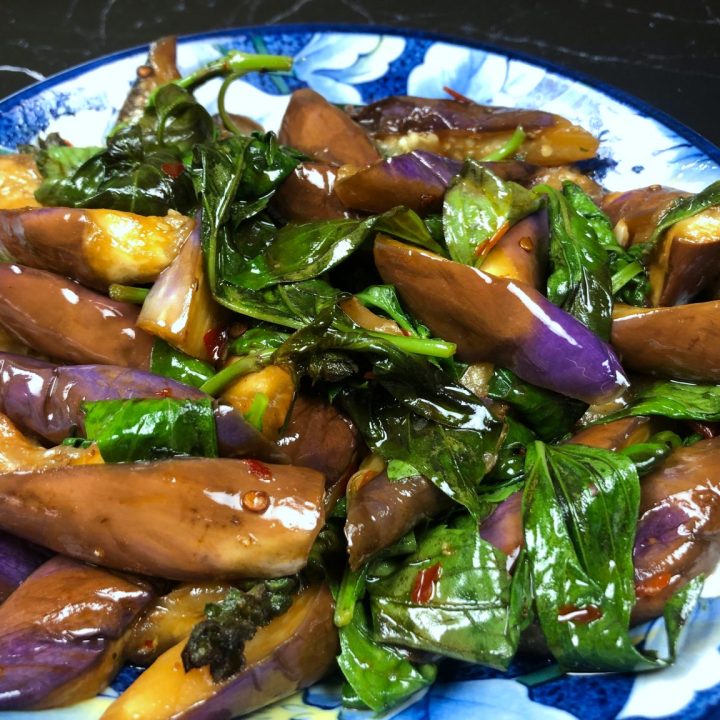 Thai Basil Eggplant Stir Fry