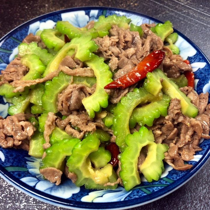 Bitter Melon Lamb Stir Fry