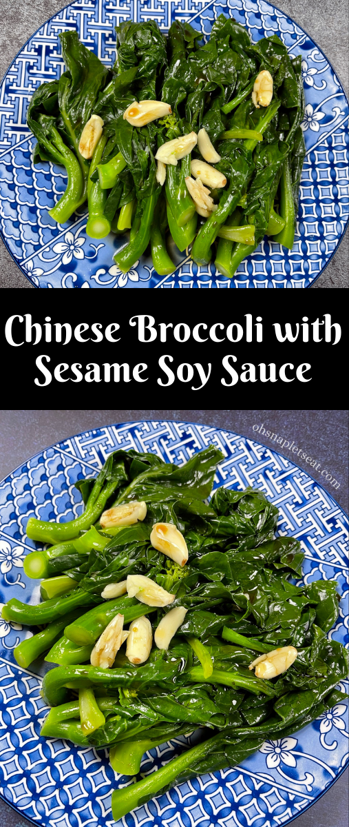 Chinese Broccoli Recipe with Sesame Soy Sauce • Oh Snap! Let's Eat!