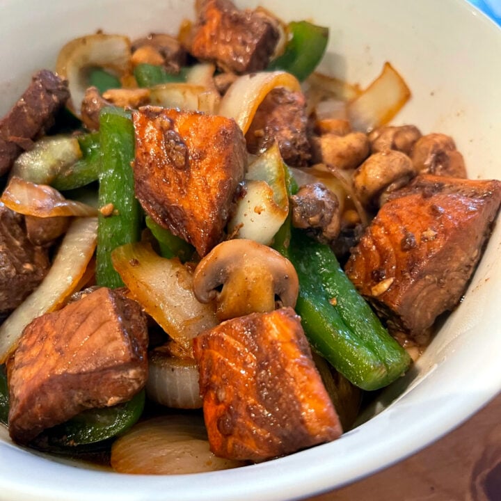 Salmon Stir Fry with Veggies