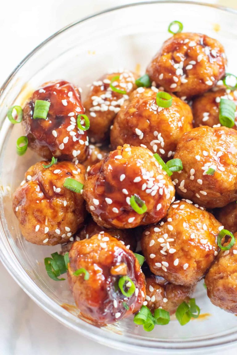 Asian Appetizers For Your Next Party Oh Snap Let S Eat   Sweet Sesame Ginger Meatballs 06 768x1152 