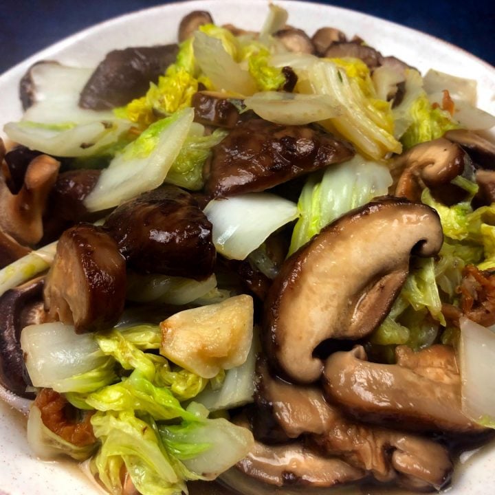 Shiitake Mushrooms Napa Cabbage Stir Fry Recipe