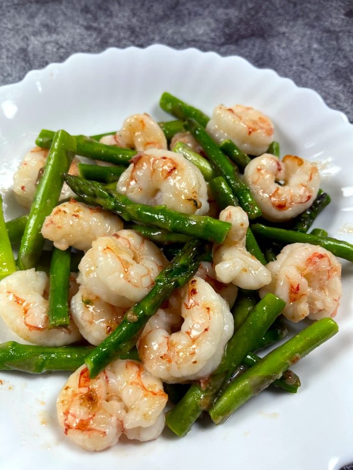 Shrimp with Asparagus Stir Fry • Oh Snap! Let's Eat!