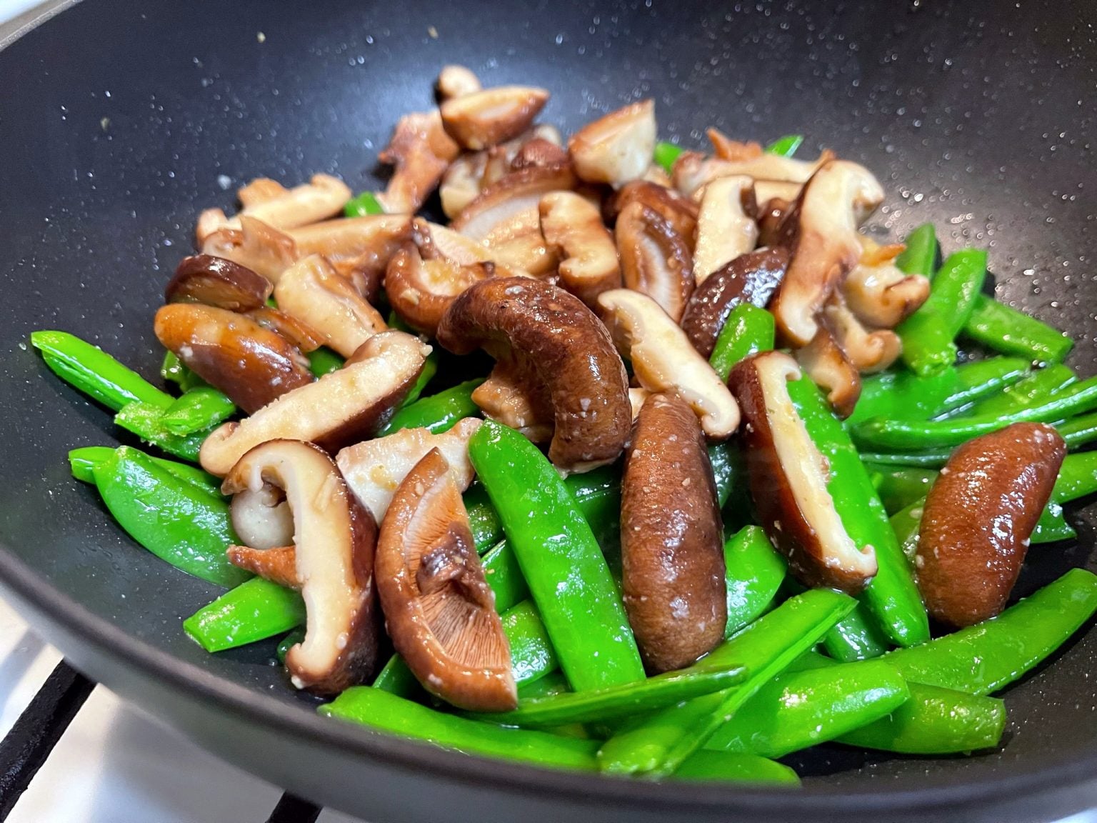 Snap Peas Shiitake Mushrooms Stir Fry • Oh Snap! Let's Eat!