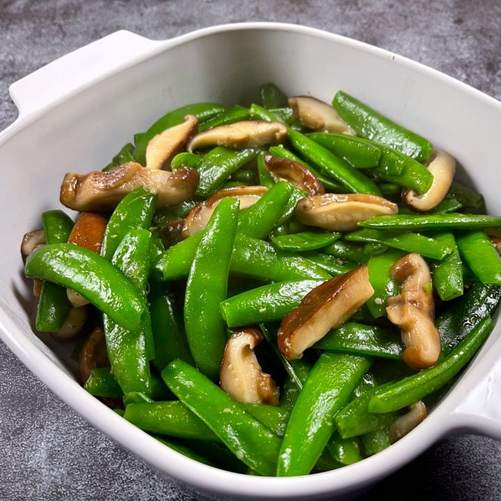 Snap Peas Shiitake Mushrooms Stir Fry Recipe