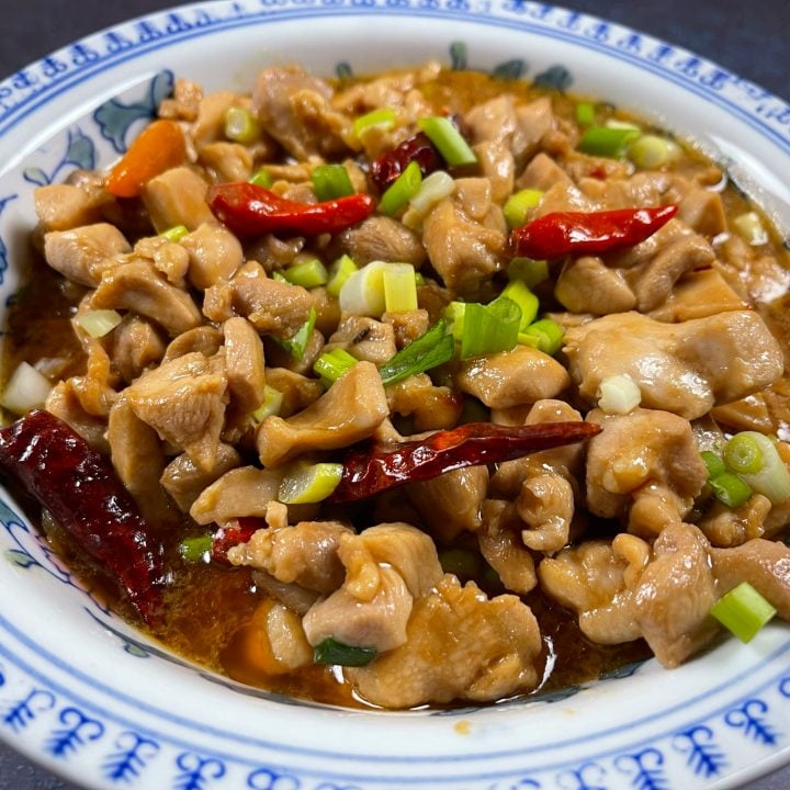 Spicy Sichuan Chicken Stir Fry with Garlic and Chilies Recipe
