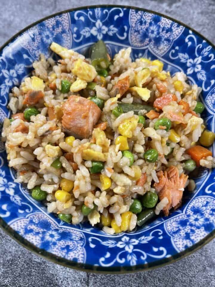 Salmon Fried Rice • Oh Snap! Let's Eat!
