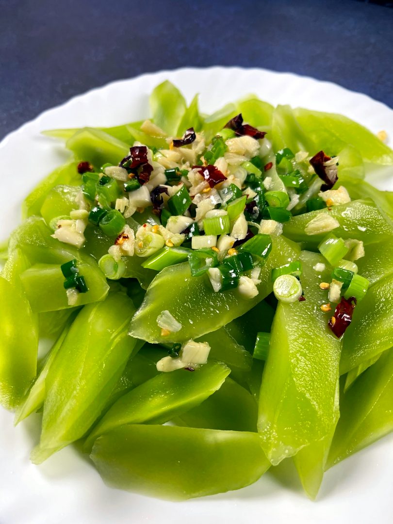 Chinese Celtuce Salad (Wosun Salad) • Oh Snap! Let's Eat!