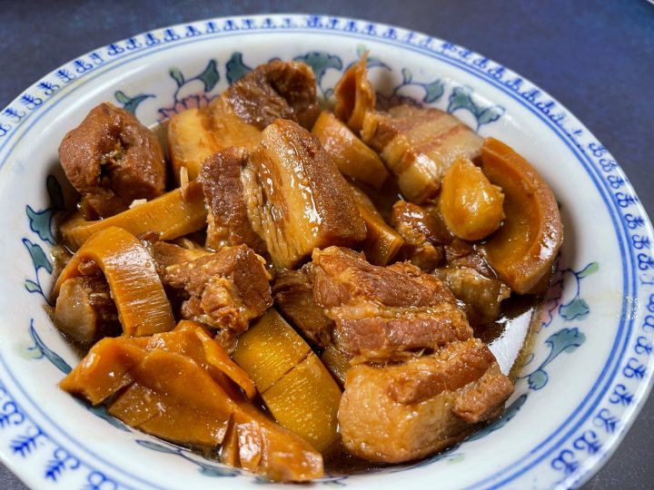 Red Braised Pork Belly with Bamboo Shoots