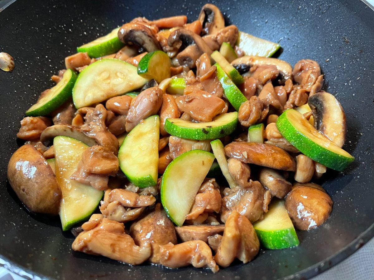 Chicken Zucchini Mushrooms Stir Fry Oh Snap Let S Eat