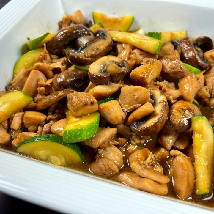 Chicken Zucchini Mushrooms Stir Fry Recipe