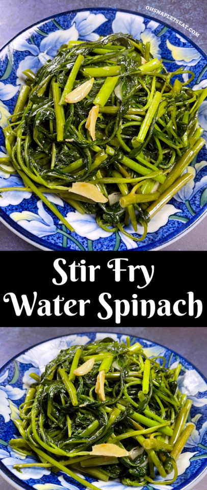 Stir Fry Water Spinach Recipe • Oh Snap Lets Eat 5541