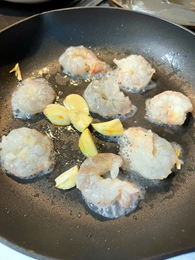 Stir Fry Shrimp with Eggs and Basil • Oh Snap! Let's Eat!