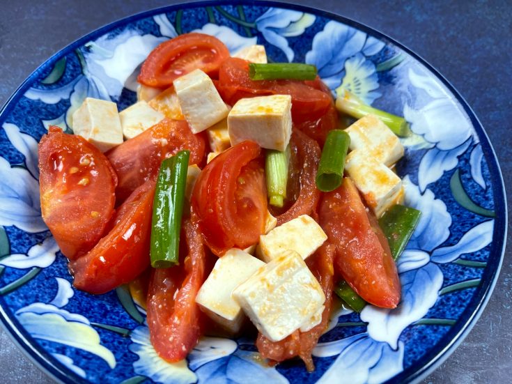 Chinese Tomato Tofu Stir Fry