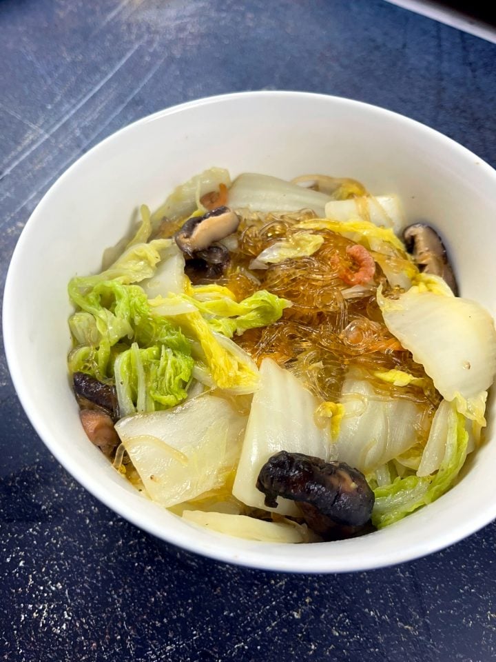 Napa Cabbage Glass Noodles Stir Fry • Oh Snap! Let's Eat!