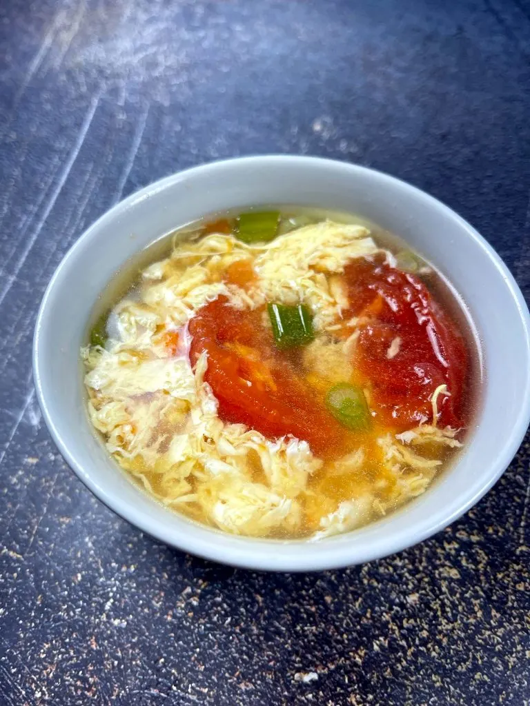 tomato egg drop soup