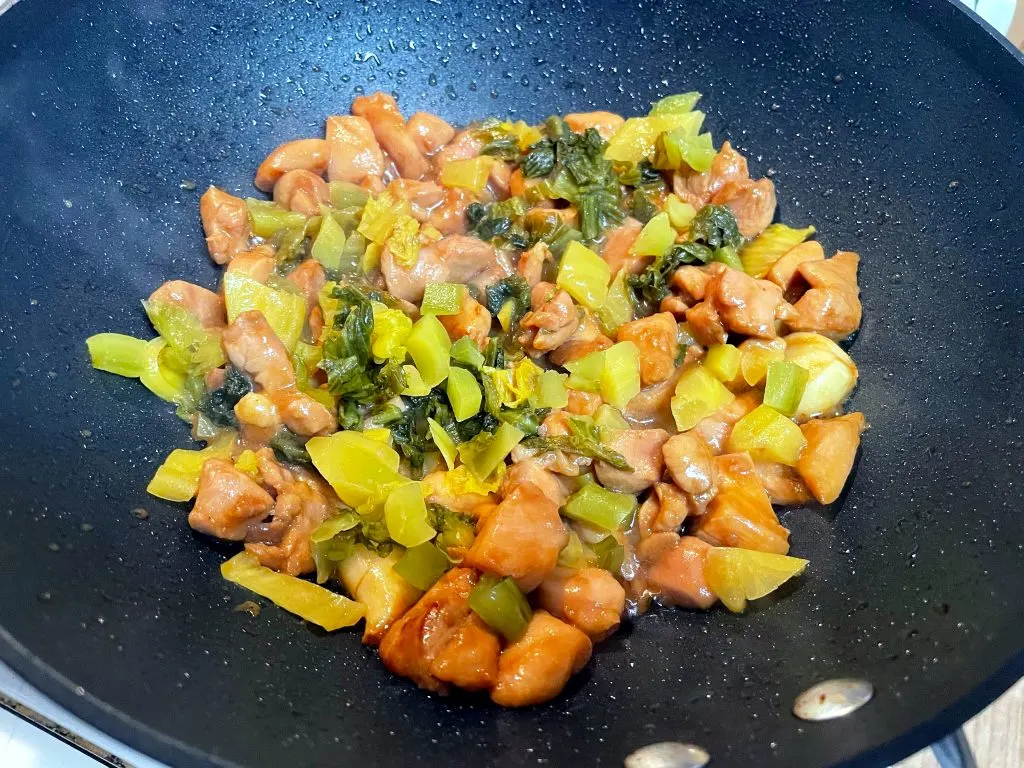Pickled Mustard Greens Stir Fry - Oh My Food Recipes
