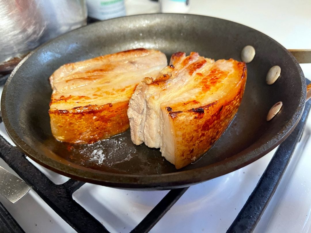 Pan Fried Pork Belly • Oh Snap! Let's Eat!