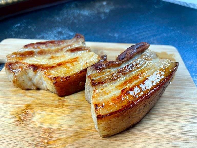 Pan Fried Pork Belly • Oh Snap! Let's Eat!
