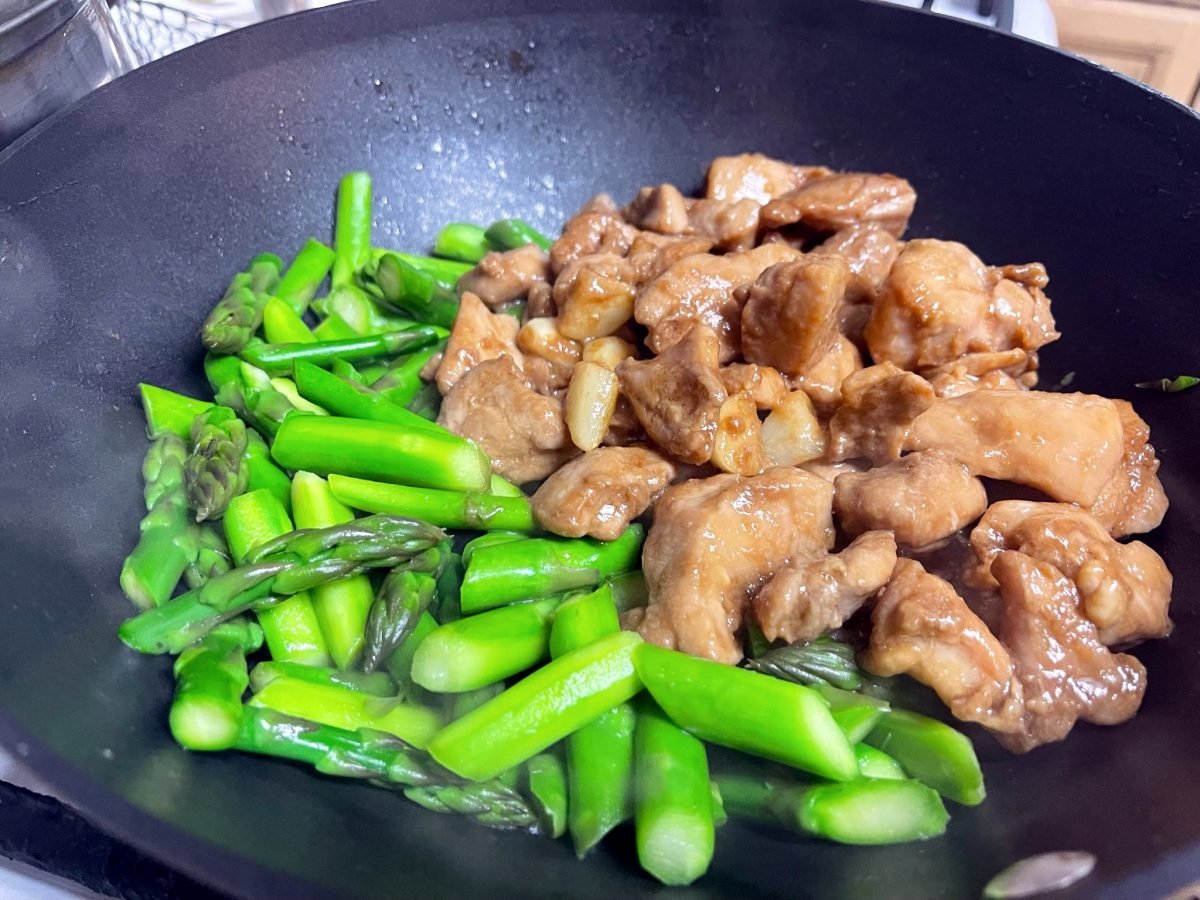 Chicken Asparagus Stir Fry • Oh Snap! Let's Eat!