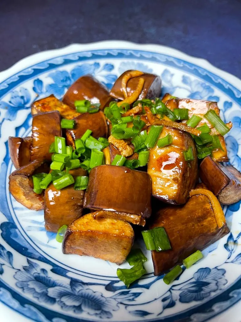 air fried chinese eggplants