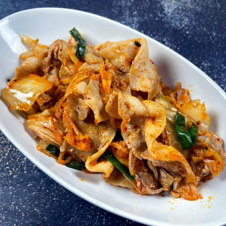 Kimchi Pork Belly Stir Fry Recipe