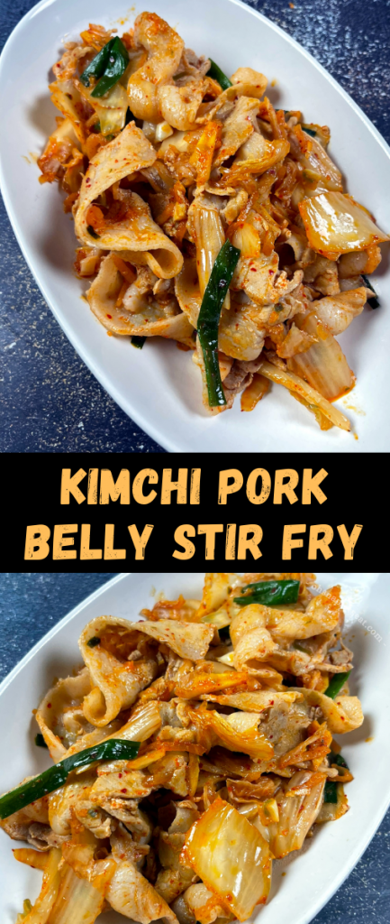 Kimchi Pork Belly Stir Fry 