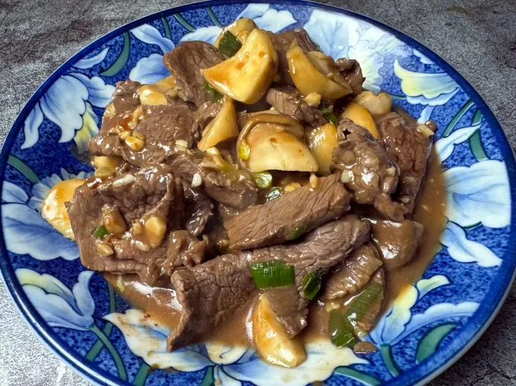 Beef Oyster Mushroom Stir Fry