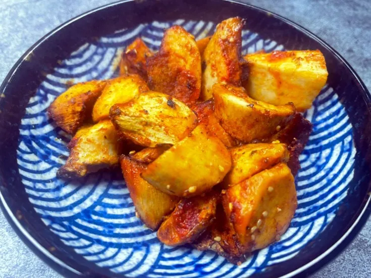 Air Fryer Korean King Oyster Mushrooms