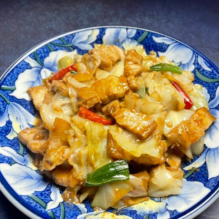 Pork Belly Cabbage Stir Fry