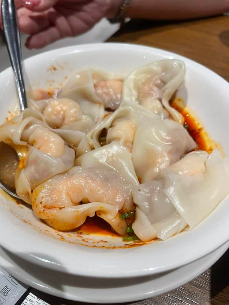 Spicy Wontons Din Tai Fung