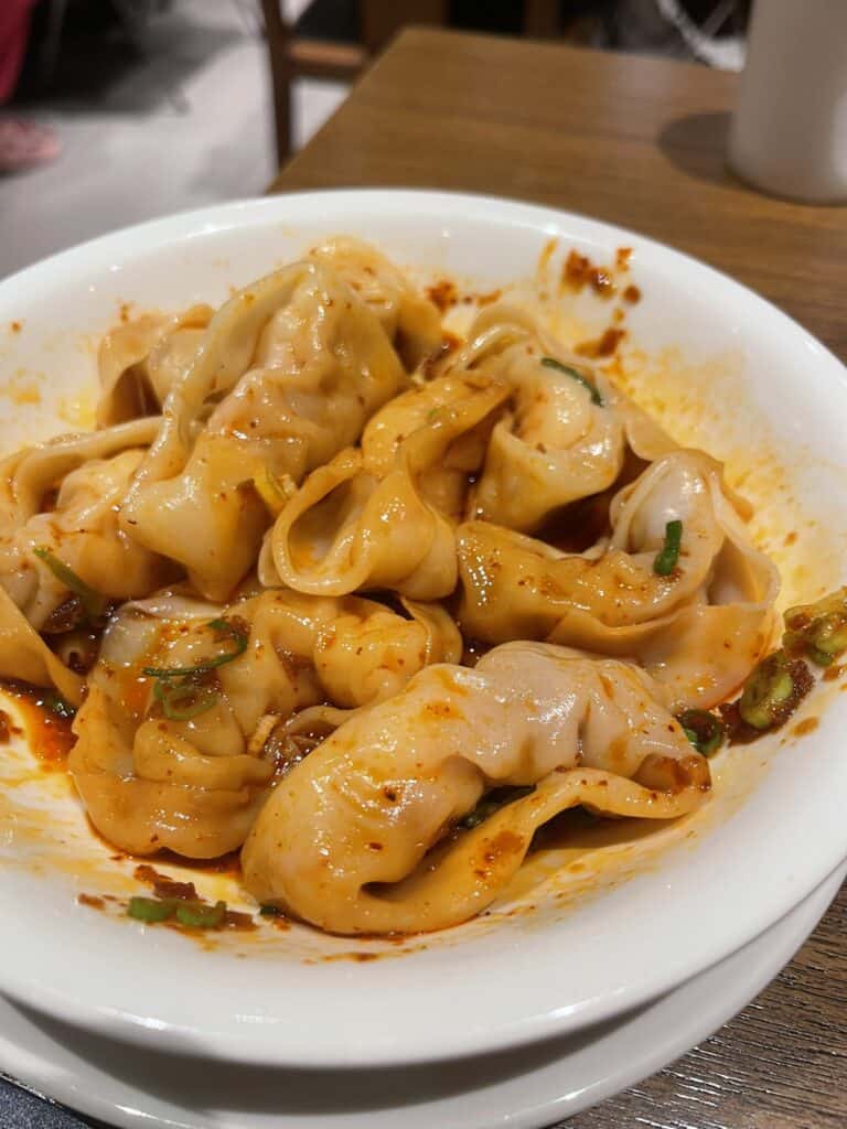 Spicy Wontons Din Tai Fung
