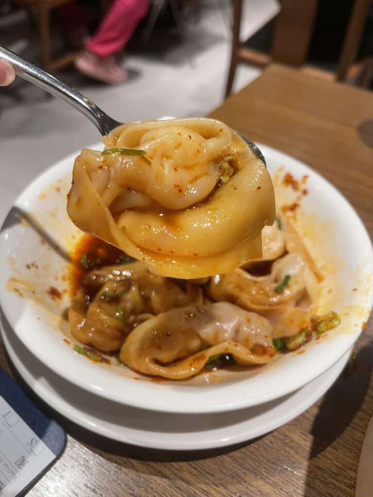 Spicy Wontons Din Tai Fung