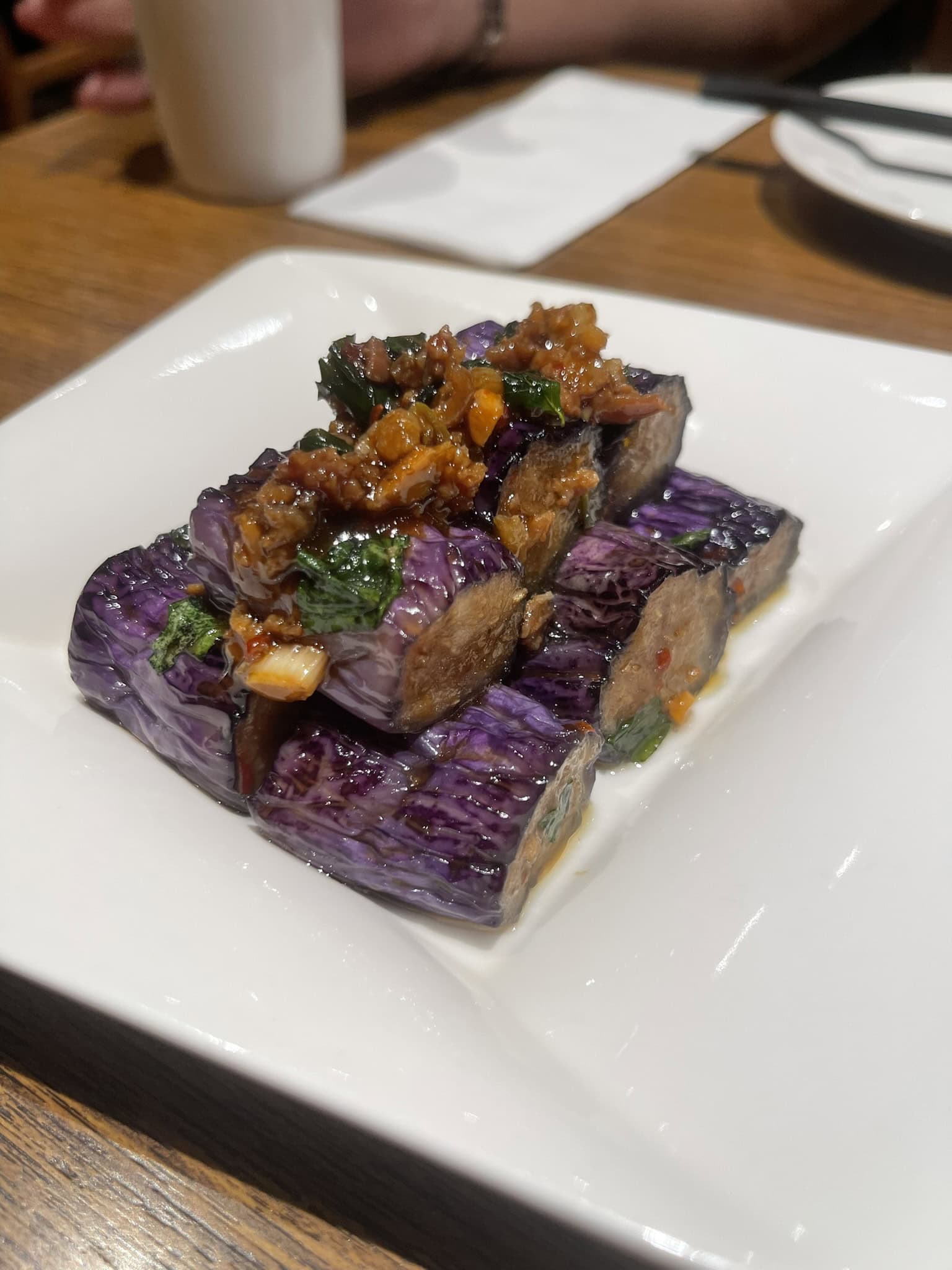 Braised Eggplant (Cold) Din Tai Fung