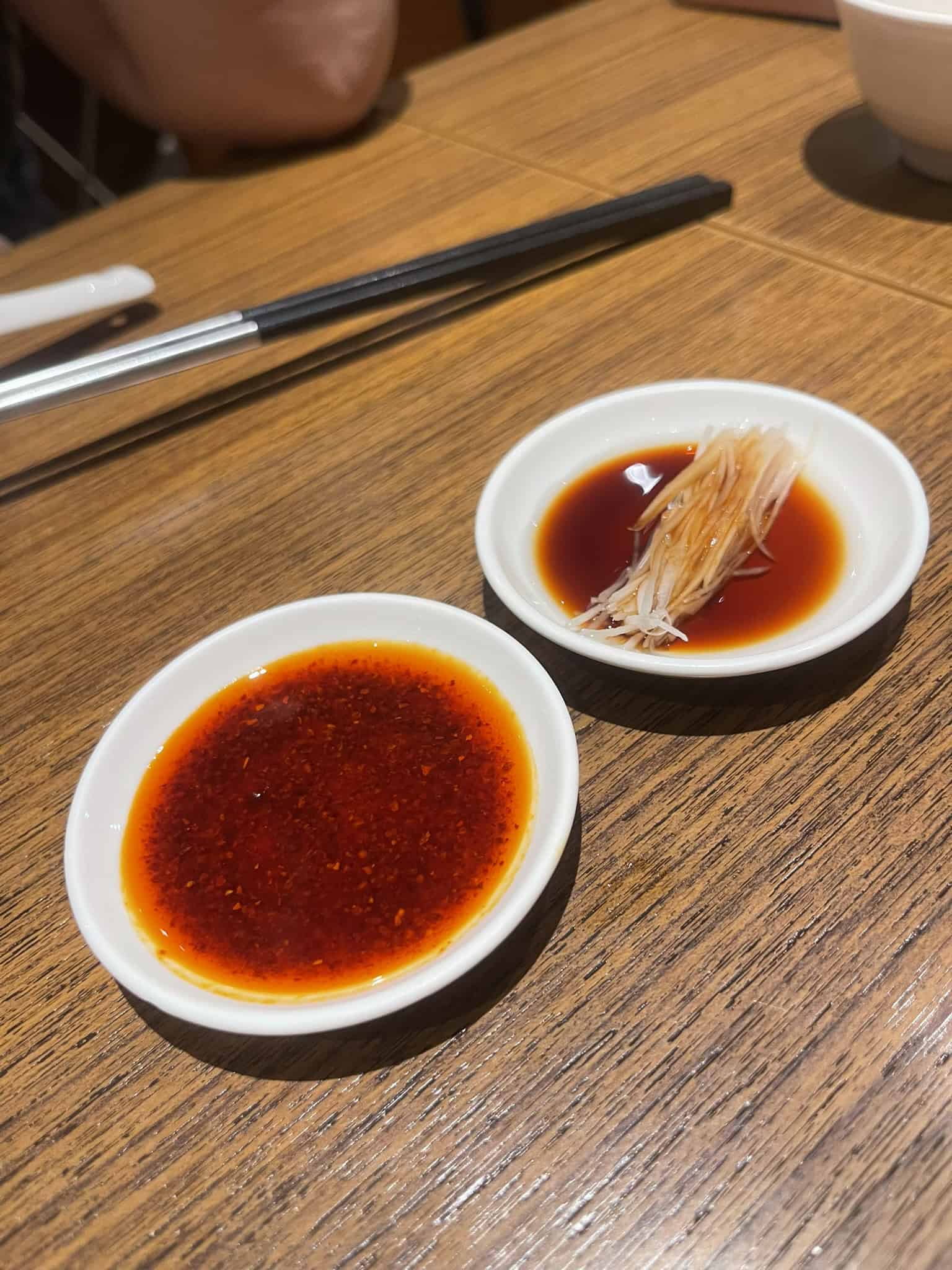 Hot Sauce and Ginger Din Tai Fung